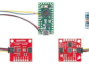 SparkFun Qwiic Cable Kit Hook Up I2C Qwiic Development Boards in no time No Soldering Required Includes 10 Different Lengths Styles Breadboardable Polarized 4-pin JST Connector Daisy Chain-able