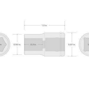 TEKTON 1/2 Inch Drive x 10 mm 6-Point Socket | SHD22110