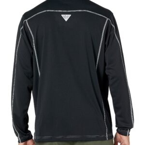 Columbia Men's Low Drag 1/4 Zip, Black, X-Small