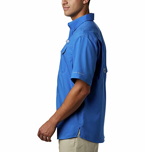 Columbia Men's Standard Low Drag Offshore SS Shirt, Vivid Blue, X-Small