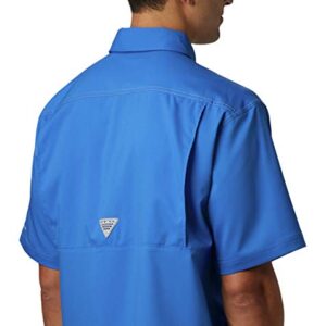 Columbia Men's Standard Low Drag Offshore SS Shirt, Vivid Blue, X-Small