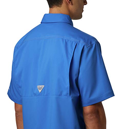 Columbia Men's Standard Low Drag Offshore SS Shirt, Vivid Blue, X-Small