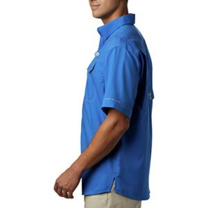 Columbia Men's Standard Low Drag Offshore SS Shirt, Vivid Blue, X-Small