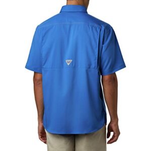 Columbia Men's Standard Low Drag Offshore SS Shirt, Vivid Blue, X-Small