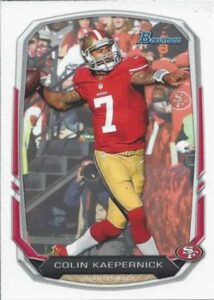 2013 bowman #101 colin kaepernick 49ers nfl football card nm-mt