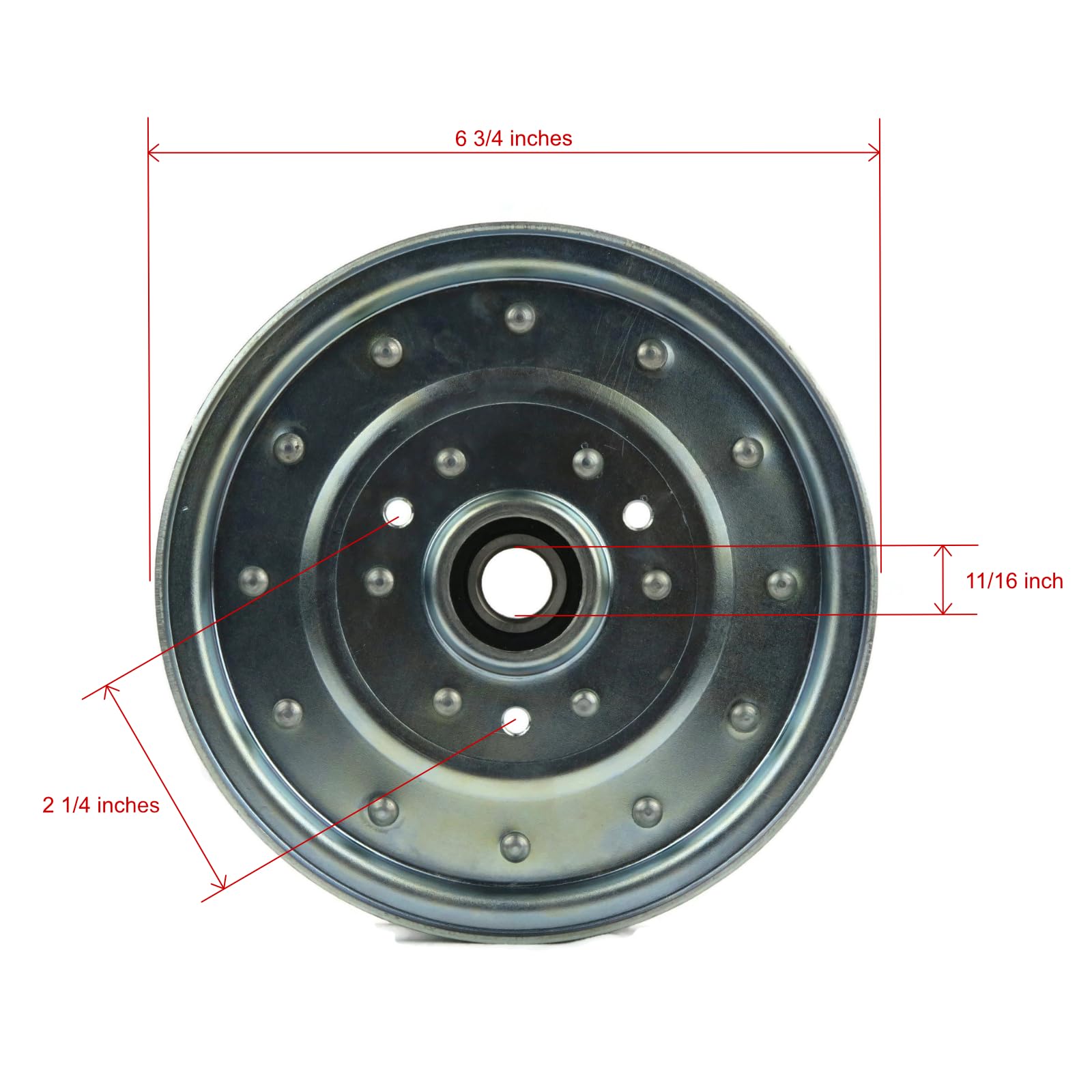 The ROP Shop Flat Idler Pulley for 2004 & 2005 Toro Z Master Z557-74246 with 60" Deck Mower