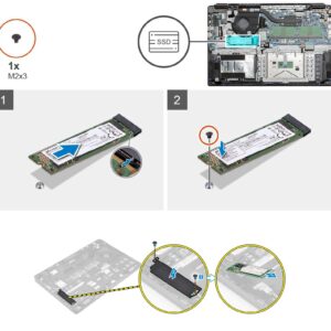 Deal4GO 2280 M.2 SSD Heatsink Cover 1X2MT 01X2MT w/Support Bracket X3YR8 0X3YR8 for Dell Latitude E5470 E5570 E5270 5470 5570 Precision M3510