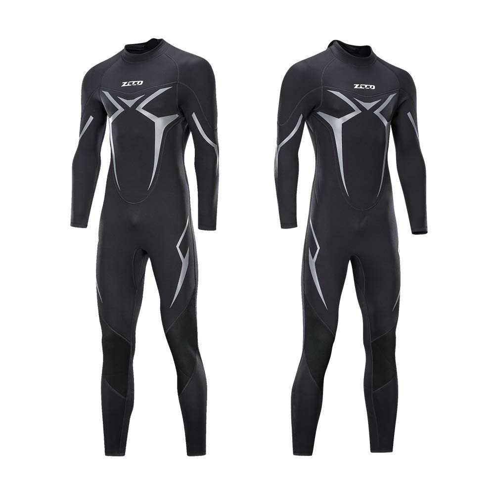 ZCCO Wetsuits Men's 3mm Premium Neoprene Full Sleeve Dive Skin for Spearfishing,Snorkeling, Surfing,Canoeing,Scuba Diving Wet Suits(M)