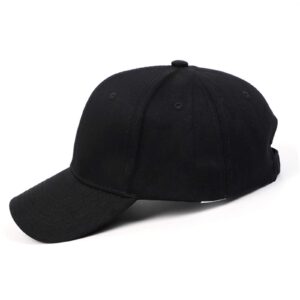 YUNXIBASECAP Men and Women Hip-hop Letter Cap Black Fashion Adjustable Dad Hat NEEnemies Embroidery Baseball Cap(Black)