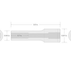 TEKTON 1/2 Inch Drive x 11 mm Deep 12-Point Socket | SHD23311