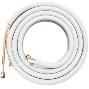 1/4" x 1/2" 12K and 18K BTU MrCool Ductless Mini Split Line Set AC Kit with Control Wire 25 Ft