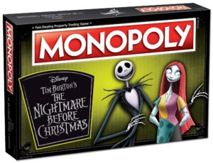 monopoly disney nightmare before christmas board game | collectible monopoly tim burton nightmare before christmas movie | collectible monopoly tokens