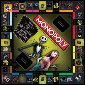 Monopoly Disney Nightmare Before Christmas Board Game | Collectible Monopoly Tim Burton Nightmare Before Christmas Movie | Collectible Monopoly Tokens