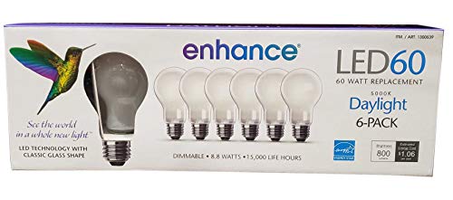 Feit Electric Led 60 W Dimmable Replacement 6 Pack Daylight Netcount 6 in Pack, 6Count ()