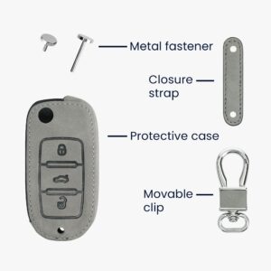 kwmobile Key Cover Compatible with VW Skoda Seat - Navigational Compass