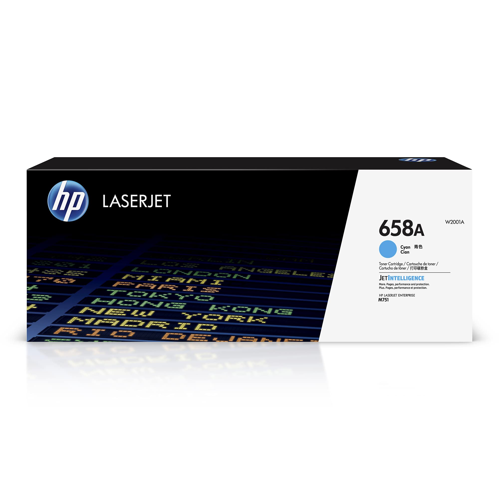 HP 658A Cyan Toner Cartridge | Works with HP Color LaserJet Enterprise M751 Series | W2001A