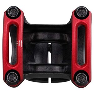 Spank Split Enduro Trail Shotpeen Anodized Bicycle Stem (38mm), Universal Fit, Cycling Stem, Mountain Bike Stem, Bar Clamp, Shotpeen Anodized Stem, CNC-optimised (Red)