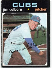 1971 topps #38 jim colborn ex/nm rc rookie chicago cubs baseball