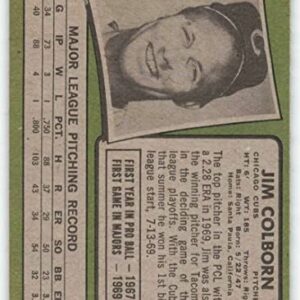 1971 Topps #38 Jim Colborn EX/NM RC Rookie Chicago Cubs Baseball