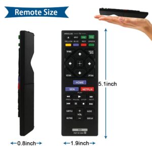 New RMT-B126A Remote Control Replacement for Sony Blu-Ray Disc DVD Player BDPBX120 BDPBX320 BDPBX520 BDPBX620 BDPS1200 BDPS2100 BDPS2200 BDPS3200 BDPS5200D BDPS6200, sub RMT-VB200U RMT-VB100U