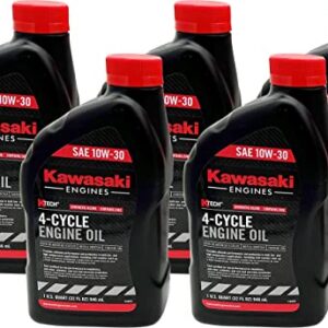 Pack of 5 Kawasaki 99969-6081 Genuine OEM K-Tech SAE 10W-30 4-Cycle Engine Oil