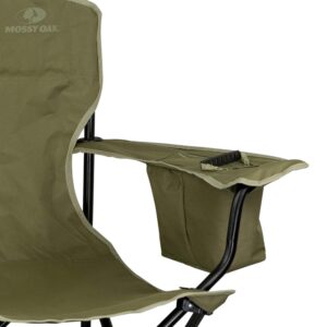 Mossy Oak Heavy Duty Camping Adults, Portable Outdoor Folding Chair, green/black