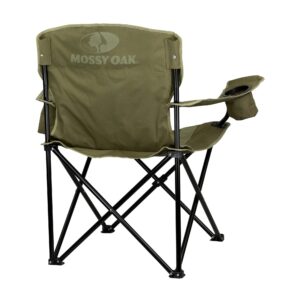 Mossy Oak Heavy Duty Camping Adults, Portable Outdoor Folding Chair, green/black