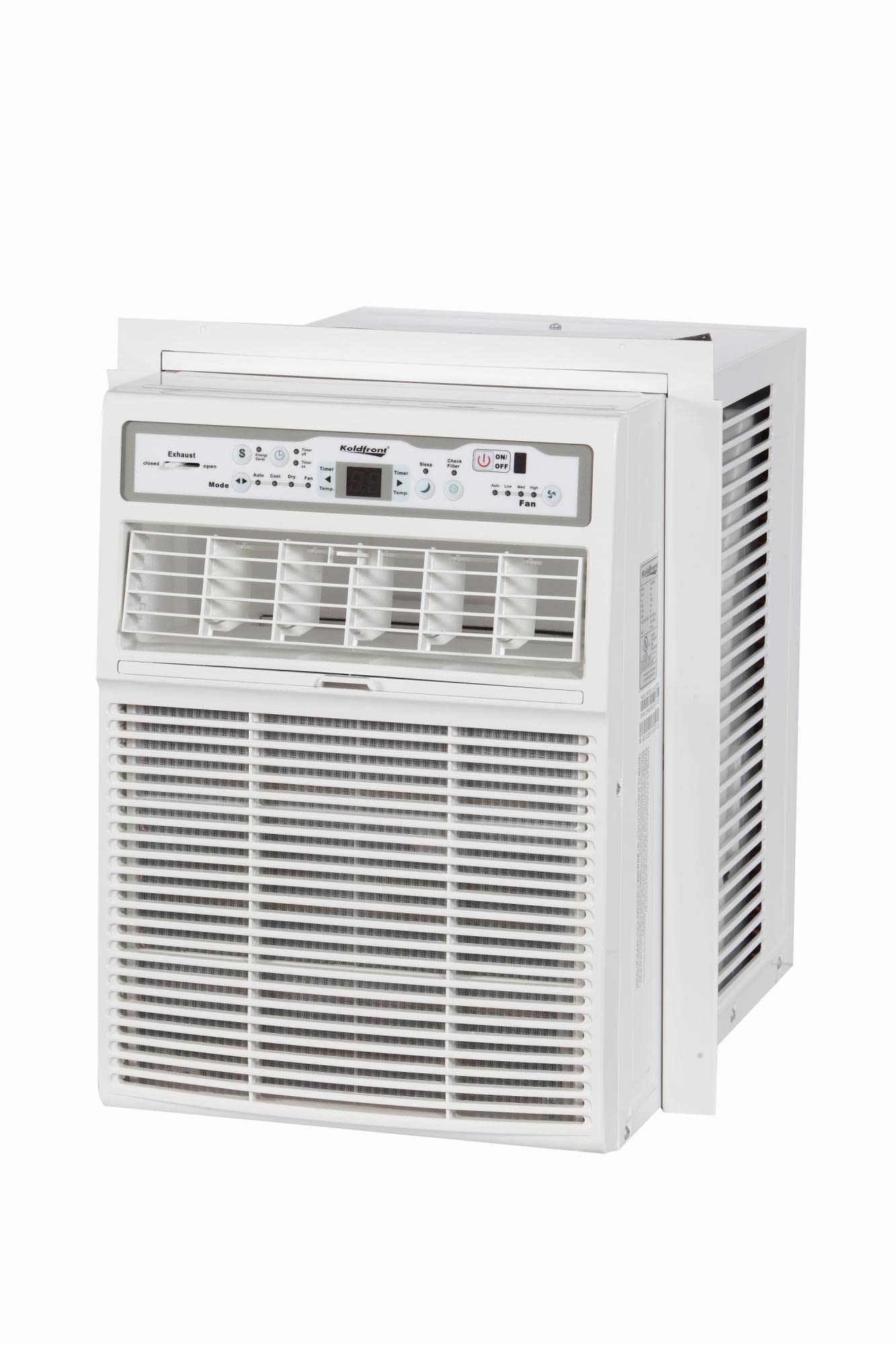 Koldfront CAC10000W 10000 BTU 115V Casement Air Conditioner with Dehumidifier and Remote Control