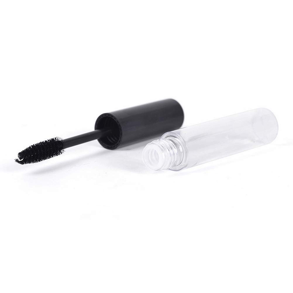 2Pcs 10ml Empty Mascara Tube with Eyelash Wand, Eyelash Cream Container Bottle with Funnels Transfer Pipettes for Travel, Home