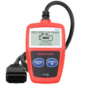 outzone obd2 general ms309 automobile diagnostic scanner code reader, diagnostic scan tool,check engine failure code, clear code, view frozen frame data, for cars, trucks and vans