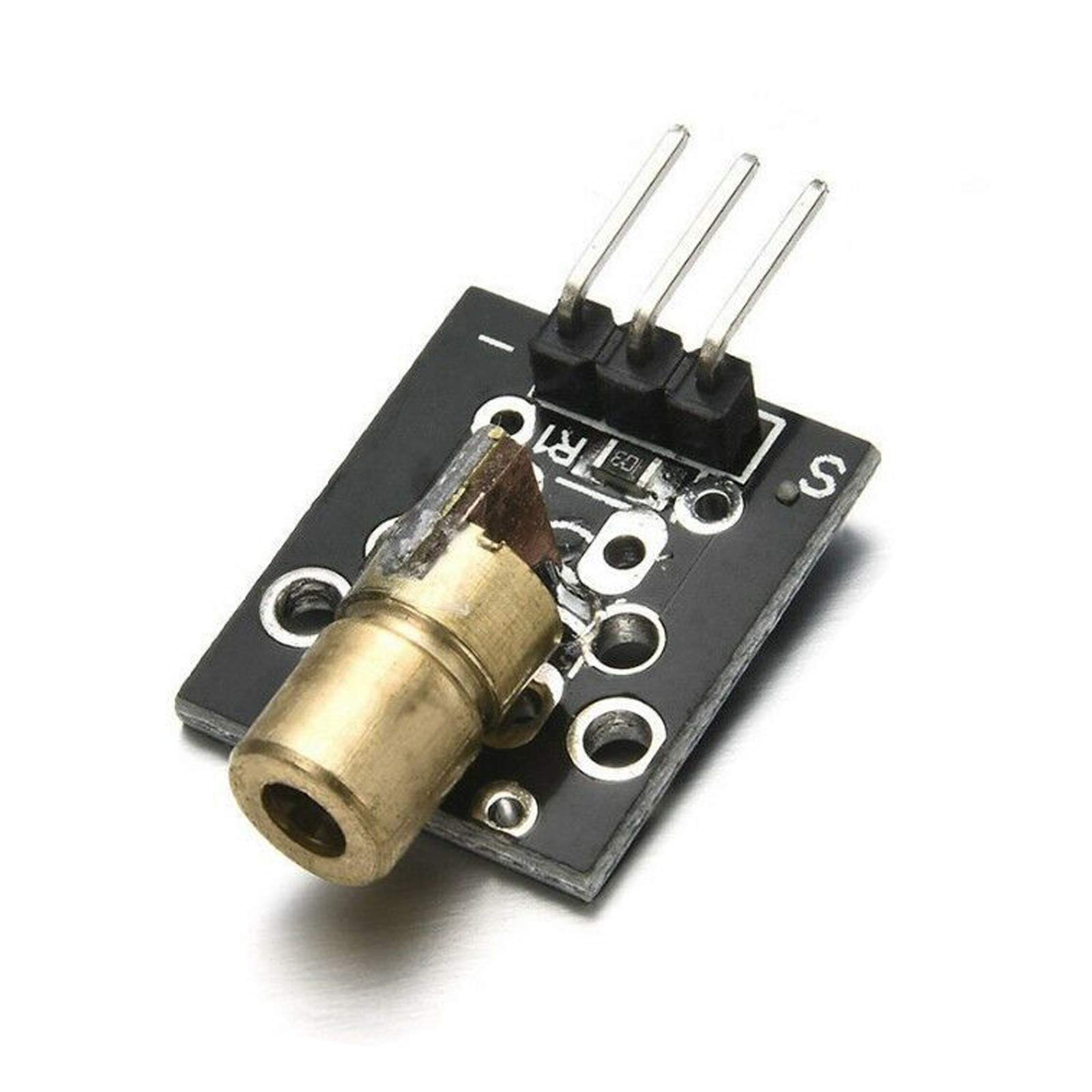 DEVMO 5PCS 5V Sensor Module Board Compatible with Ar-duino AVR PIC KY-008 Laser Transmitter Wave Length 650 nm