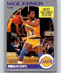 1990-91 hoops basketball #157 magic johnson los angeles lakers