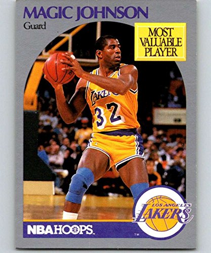 1990-91 Hoops Basketball #157 Magic Johnson Los Angeles Lakers