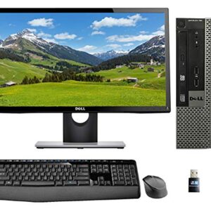 Dell Optiplex 780 USFF with Intel 3GHz, 8GB, 250GB SSD, 24" Monitor, Wireless Keyboard and Mouse, WiFi, Win 10 Pro (Renewed)