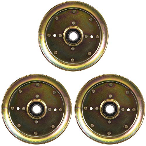 8TEN Flat Idler Pulley for Husqvarna EZ 4220 4822 5225 5424 6124 Z4218 Z4824 539112196 539131148 539132728 3 Pack