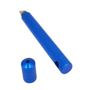 Golf Club Groove Sharpener Sharpening Tool Re-Grooving Cleaning Tool and Cleaner for Wedges & Irons (Blue)