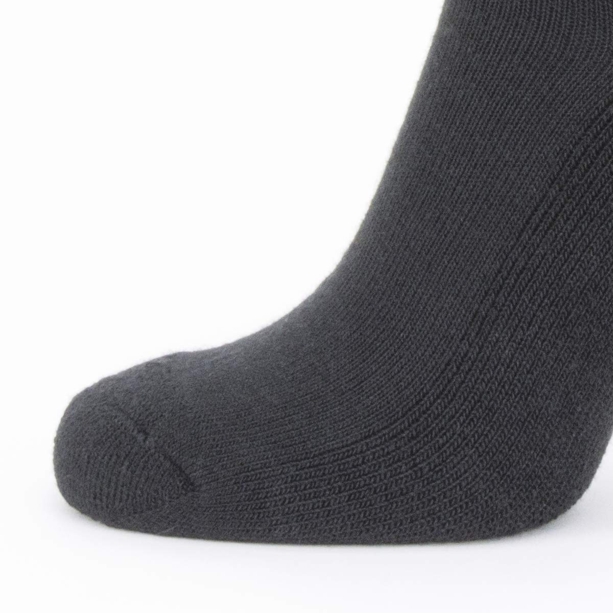 SEALSKINZ Unisex Thermal Merino Liner Sock, Black, Large