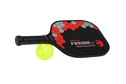 Gamma Sports Pickleball Paddles: Pickleball Rackets - Textured Fiberglass Face - Mens and Womens Pickle Ball Racquet - Indoor and Outdoor Racket: Fusion LE ~8 oz