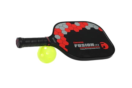 Gamma Sports Pickleball Paddles: Pickleball Rackets - Textured Fiberglass Face - Mens and Womens Pickle Ball Racquet - Indoor and Outdoor Racket: Fusion LE ~8 oz