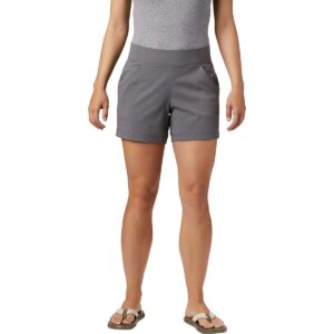 columbia women's anytime casual short shorts, city grey, medium x 5