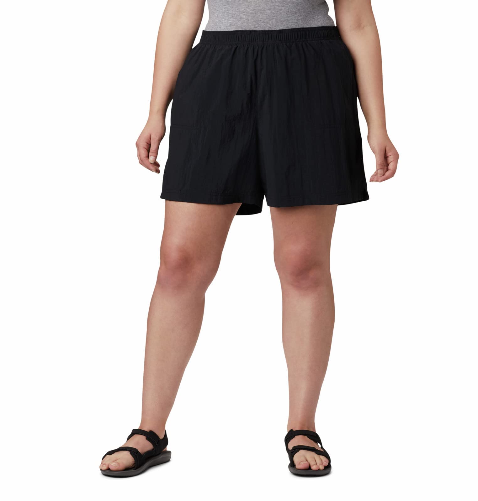 Columbia Women's Sandy River Short, Breathable, Sun Protection Shorts, black, Large x 3