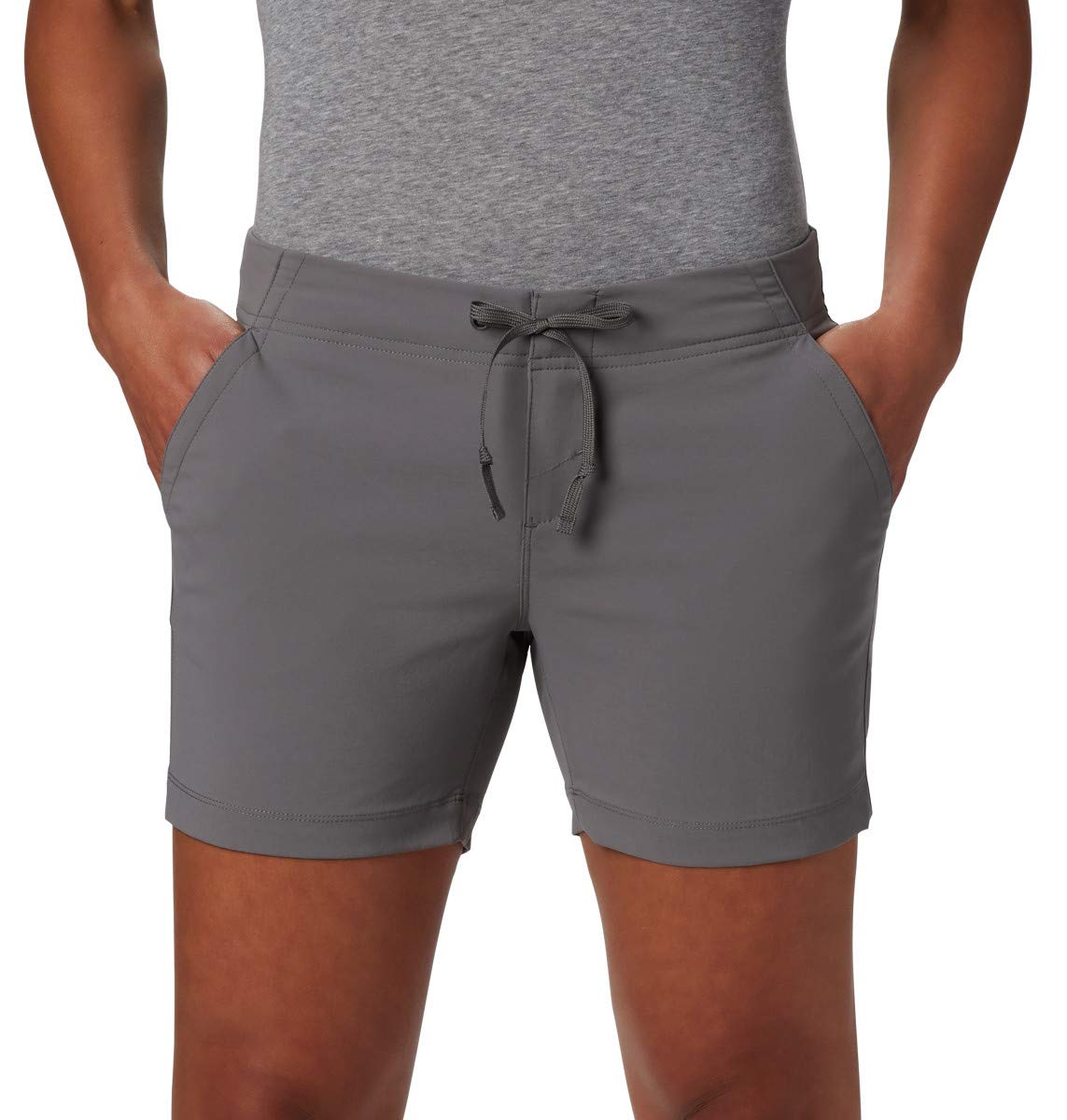 Columbia Women's Anytime Outdoor Short Shorts, City Grey, 4x5