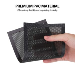 MoKo 120 x 240mm Dust Filter for Computer Cooler Fan, [2 Pack] Magnetic Frame PC Fan Dust Mesh PC Cooler Filter Dustproof PVC Cover Computer Fan Grills - Black