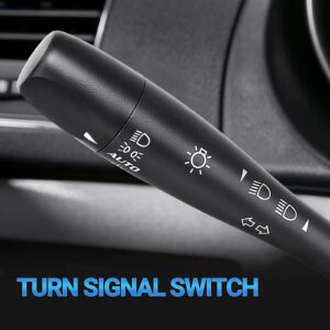 Turn Signal Switch - Compatible with 2004-2012 Chevy Malibu, 2005-2011 Pontiac G6, 2007-2009 Saturn Aura - Replace D6253E, 20940369, SW8004 - Headlamp Dimmer Switch Blinker Lever