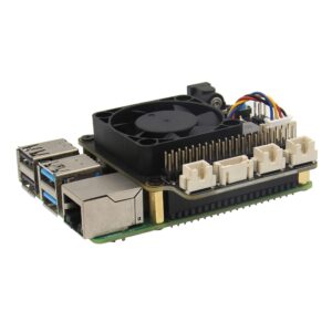 Geekworm Raspberry Pi X735 V3.0 DC 6V-30V Width Voltage Input Power Management with Safe Shutdown & PMW Cooling Fan Expansion Board Compatible with Raspberry Pi 5/4B/3B+/3B