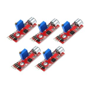 devmo 5pcs microphone sensor high sensitivity sound detection module compatible with ar-duino pic avr