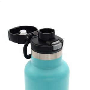 Standard-Mouth Replacement Flip Lid compatible with Hydroflask, Simple Modern Ascent, Classic Klean Kanteen. (Black)