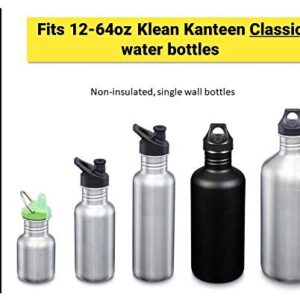 Standard-Mouth Replacement Flip Lid compatible with Hydroflask, Simple Modern Ascent, Classic Klean Kanteen. (Black)