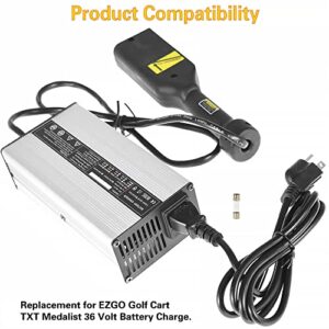 WFLNHB 36 Volt 5 Amp Battery Charger Replacement for EZGO TXT Medalist Golf Cart D Style Plug