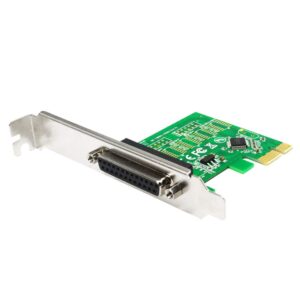 godshark pcie parallel port expansion card, pci express to db25 lpt converter adapter controller for desktop with low bracket, support spp / ps2 / epp/ecp modes